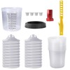 Disposable Paint Mixing Cups 20 Ounce (600ml) Kit with 50