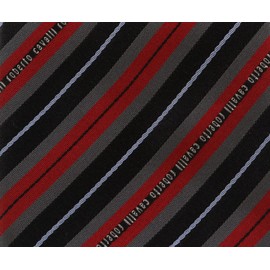 ROBERTO CAVALLI ESZ047 02000 Red Regimental Stripe Tie for Mens