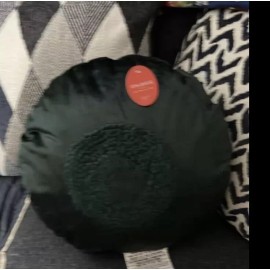 Opalhouse Lot of 4, Dark Green Round Tufted Center Velvet Throw Pillows Opalhouse NWT