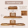 Perfnique Bathtub Tray, Teak Bath Tub Tray, Wood Bath Caddy,