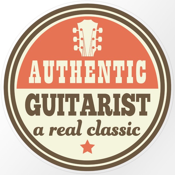 CafePress Guitar Music Gift for Guitarist Large Die Cut Stic