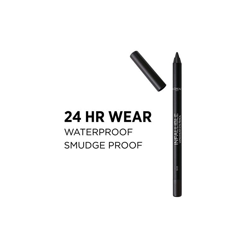L'Oreal Paris Makeup Infallible Pro-Last Pencil Eyeliner, Waterproof & Smudge-Resistant,