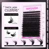 SOFENIDA Lash Clusters Kit 100D Thick Cluster Lashes 10-18mm Volume