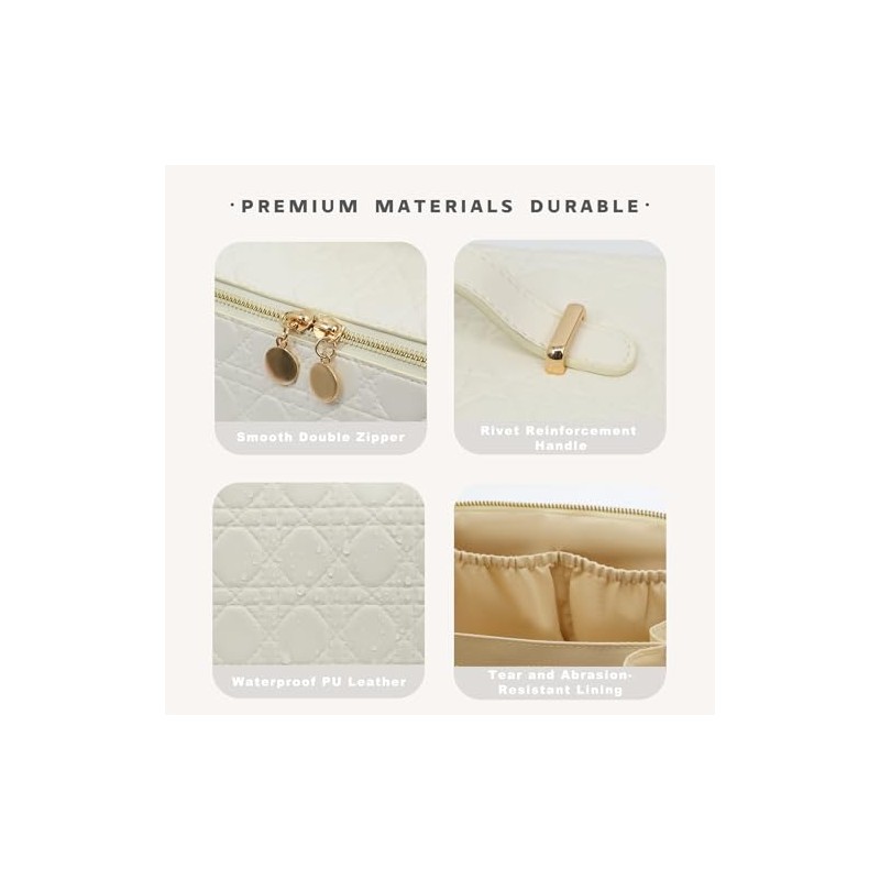 Bolsas de maquillaje de viaje, 04-Blanco, Moda