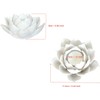 Ceramic Lotus Petals Style Flower Candle Holder Tea Lights Holder