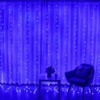 3x3m LED Waterfall Curtain Lamp String Light for Indoor Outdoor