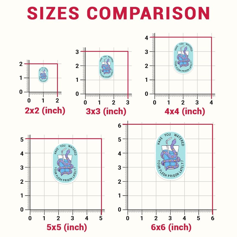 3 Pcs Have You Watered Your Flesh Prison Lately Sticker,