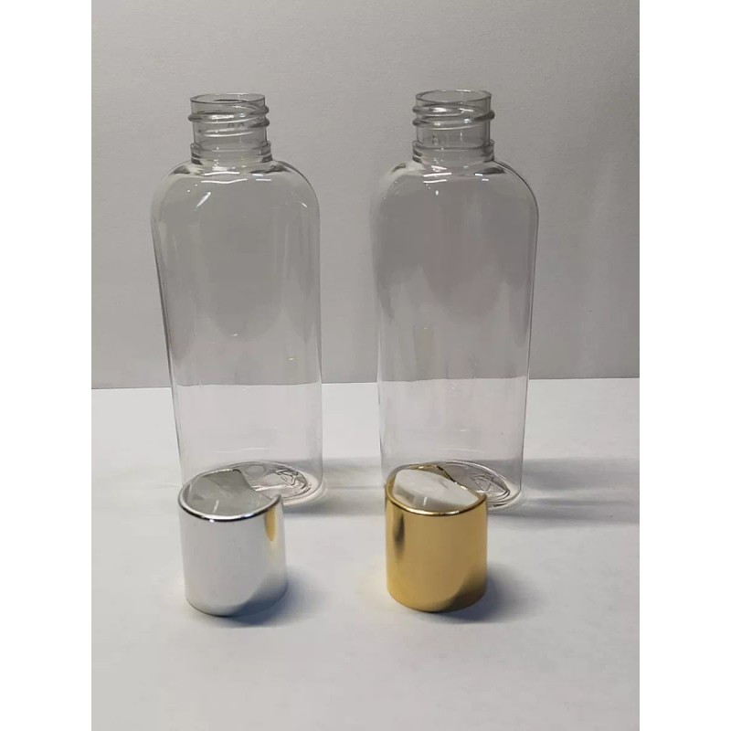 Meliar Frasco Pet 125 Ml Oval Tapa Disctop Dorada/ Plata