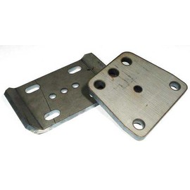 U BOLT PLATES, KINGPIN DODGE D60 (FRONT) PAIR