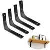 Shelf Brackets, 4 pcs Heavy Duty Wall Mounted Brackets, L