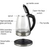 Zokop Electric Glass Kettle Tea Maker with Temperature Controls 110V