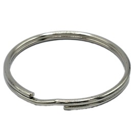 58mm Large Nickel Heavy Duty Split Ring Keyring Jailer (1)