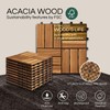THYOI Premium Deck Tiles, 10 Pcs Patio Flooring - Golden