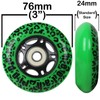 WHITE CHEETAH Wheels for RIPSTICK ripstik wave board ABEC 9