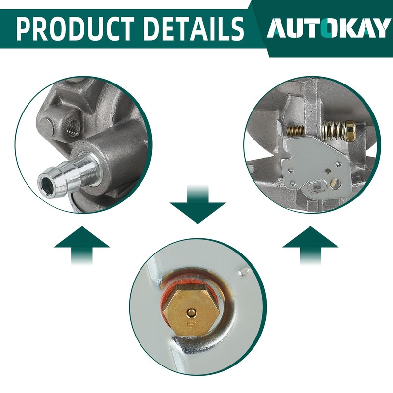 AUTOKAY 640117 Carburetor for Tecumseh 640017 640117 640135A 640004 640014