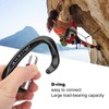 Climbing Carabiner Heavy Duty AntiSlip Design Durable Light Carabiner Clip