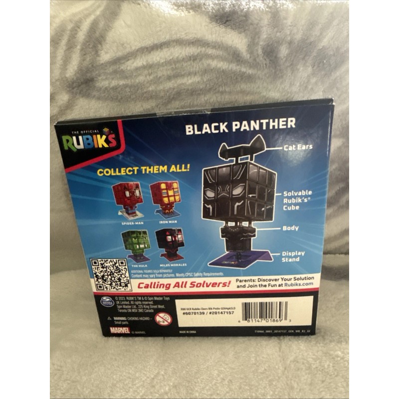 Rubik's Rubik’S Cube, Black Panther Puzzle Cube – Collectible Brain