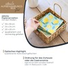 HMF Napkin Holder Braided Made of Water Hyacinth, Napkin Stand
