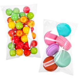 EupHHonycs 100 Pcs Cookie Bags for Packaging, Self Sealing Cookie Bags 4x6 Inches Clear Cookie Bags with Seal Self Adhesive Individual Bags for Packaging Cookies Candy Treats