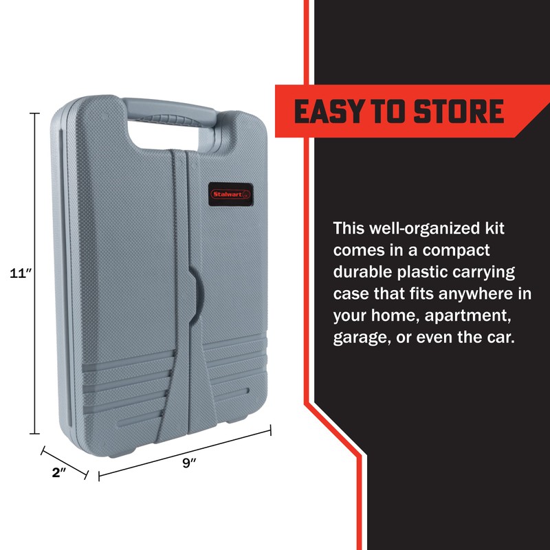 130-Piece Tool Set - Tool Kit with Hammer, Wrenches, Screwdriver,