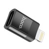 Hoco UA17 Lightning to USB-C OTG Adapter, Black