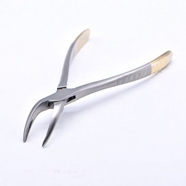 Angzhili Dental Tooth Extraction Forcep for Root Fragment Minimally Invasive Dental Instrument Curved Forcep (Mandibular teeth)