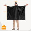 RUAKIVA Impermeables para Lluvia,Poncho Impermeable,3 En 1 Poncho Lluvia,Material Ripstop,Poncho