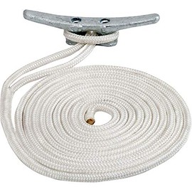 Seadog Line Double Braided Nylon Dock Line, 3/4" x 35', White Braided Dock Line