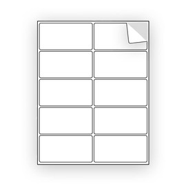 200 EcoSwift Shipping Labels 4 x 2 inches Mailing Address Blank White Self Adhesive for Laser Inkjet Printer 4x2