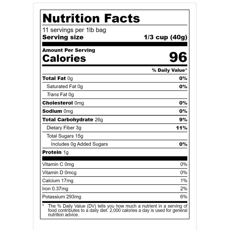 Bella Viva Orchards Dried Whole Prunes, 1 lb of Dried