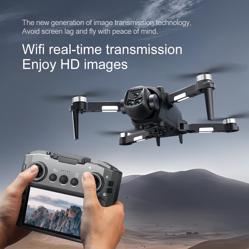 Drones with Camera for Adults, Brushless Motor Large HD Screen