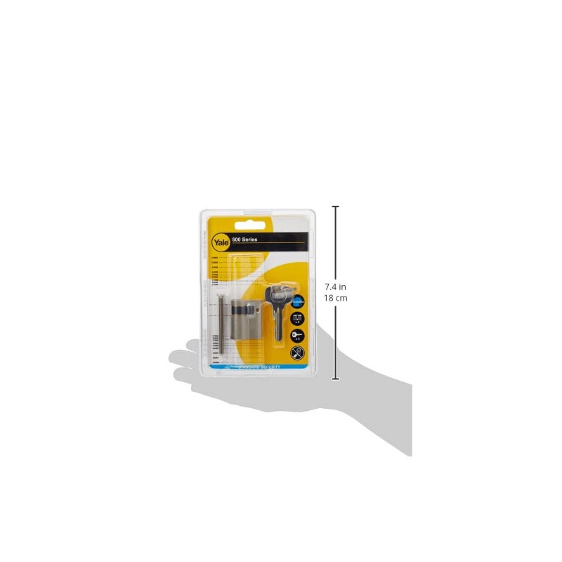 Yale YC500+ Half Cylinder for Doors 30 x 10 mm,