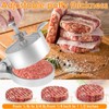 PoDhey Burger Press with 100 Patty Paper Adjustable Thickness Hamburger