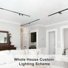 SCON XTB106-R Updated 4-Wire Recessed Rail for Magnetic Track Lighting