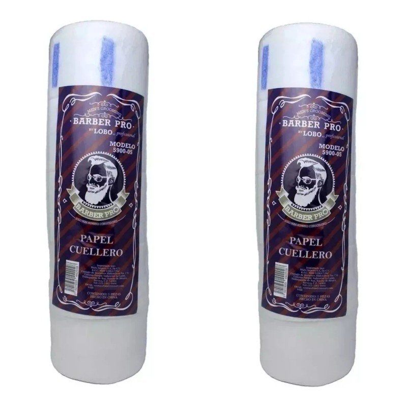 Lobo Profesional 2 Papel Cuello Barber Pro 5 Rollos 100