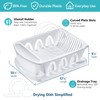 Tribello Sink Dish Drying Rack, Large Heavy Duty Hard Plastic