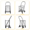 Folding Stair Climber Cart with Waterproof Bag, Lightweight Grocery Carts