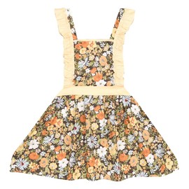 (2 to 5 Years Old, Night Blue) - CRB Fashion Kids Toddler Little Girls Kitchen Baking Cooking Chef Apron (2 to 5 Years Old, Night Blue)