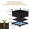 Ywie up Triple Compartment Elevated Raised Garden Bed with Wheels,