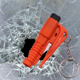 Car Window Breaker 2 Pcs, Three-in-One Car Safety Hammer, Multifunction, Glass Breaker, Seat Belt Cutter, Mini Car Escape Tool