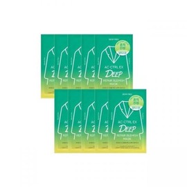 Deweytree [Dewytree] AC Control EX Deep Trace Calming Mask 27g 10 sheets / [듀이트리] AC 컨트롤 EX 딥 흔적 진정 마스크 27g 10매