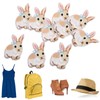 10Pcs Sew On Applique Patches Rabbit Applique Patches,Embroidered Bunny Patch