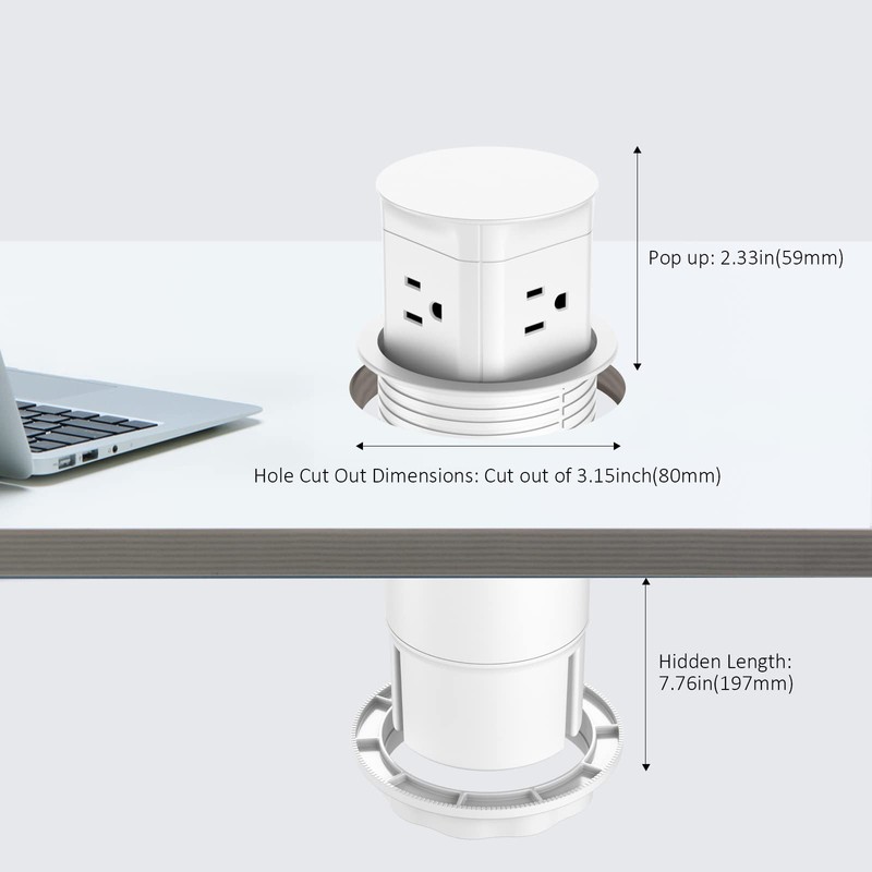 Automatic Pop up Countertop Outlet,Pop Out Outlet Station with 15