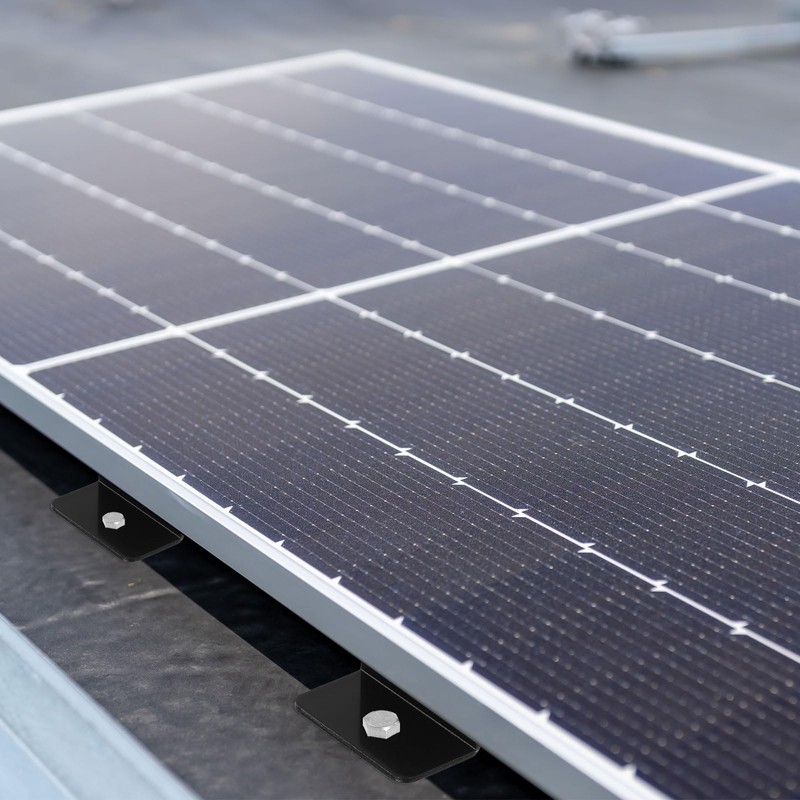 sourcing map 4 Pack Z Brackets, 30mm Aluminum Alloy Solar