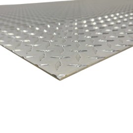 Mr Metal Aluminum 12" x 36" Diamond Plate Aluminum .125" Thick (1/8 in) - Treadplate, 3003 Alloy