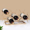 Drincarier Countertop Wine Rack - 10 Bottle Freestanding Modern Gold