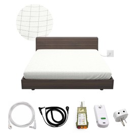 Grounding Fitted Sheet Kit Connect to The Earth's Energy 18inch Depth Pocket Grounding Bed Sheets for Earthing