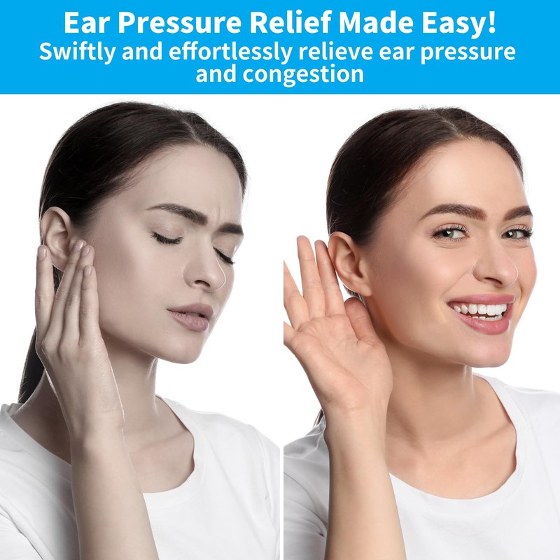 Eustachian Ear Unclogger with 10 Nasal Balloons, 3 Nose Tips