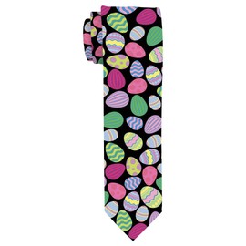 Easter Apparel Easter Egg Tie Holiday Clothes for Men Easter Clothes Easter Basket Stuffers Necktie