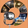 Par De Faros Auxiliares Moto 60w Led Amarillo Y Blanco